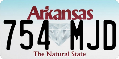 AR license plate 754MJD