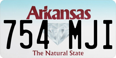 AR license plate 754MJI