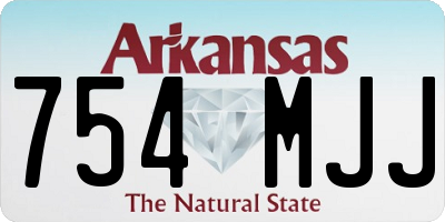 AR license plate 754MJJ
