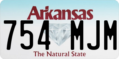 AR license plate 754MJM