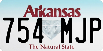 AR license plate 754MJP