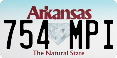 AR license plate 754MPI