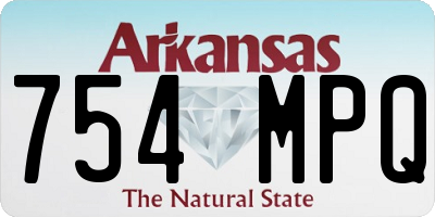 AR license plate 754MPQ