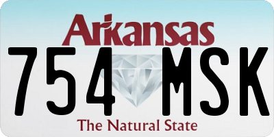 AR license plate 754MSK