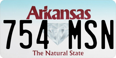 AR license plate 754MSN