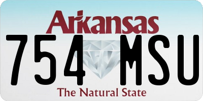 AR license plate 754MSU