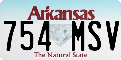 AR license plate 754MSV