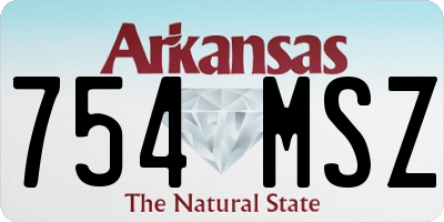 AR license plate 754MSZ