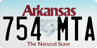 AR license plate 754MTA
