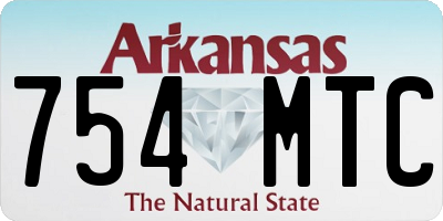 AR license plate 754MTC