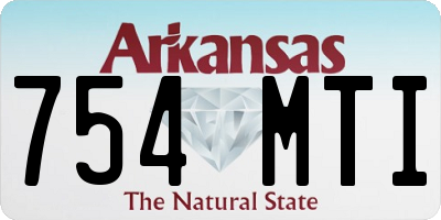 AR license plate 754MTI