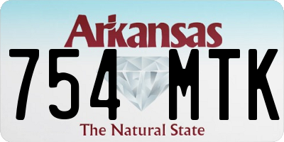 AR license plate 754MTK