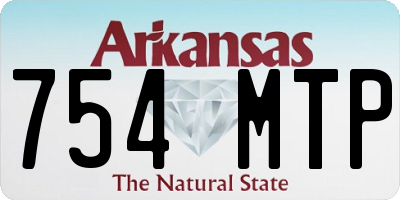 AR license plate 754MTP