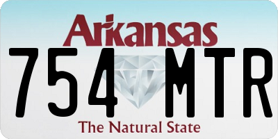 AR license plate 754MTR