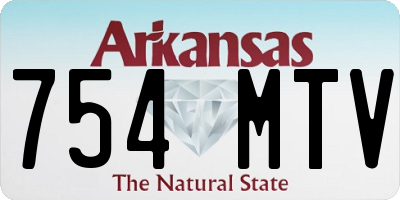AR license plate 754MTV