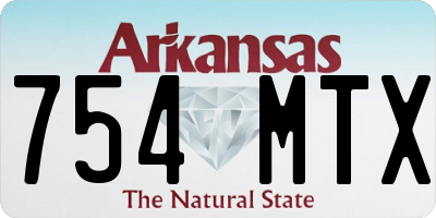 AR license plate 754MTX
