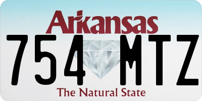 AR license plate 754MTZ