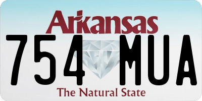 AR license plate 754MUA