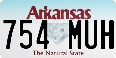 AR license plate 754MUH