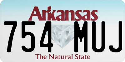 AR license plate 754MUJ