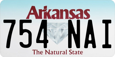 AR license plate 754NAI