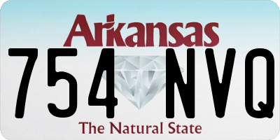 AR license plate 754NVQ