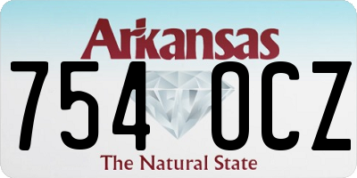 AR license plate 754OCZ
