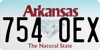 AR license plate 754OEX