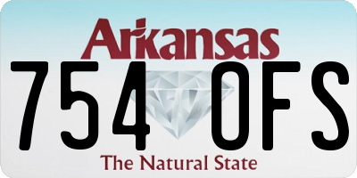 AR license plate 754OFS