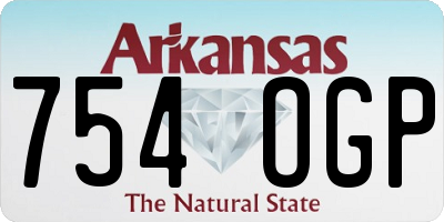 AR license plate 754OGP