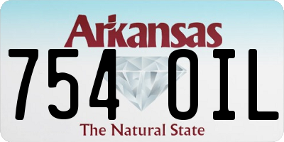 AR license plate 754OIL
