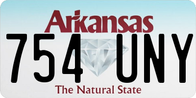 AR license plate 754UNY