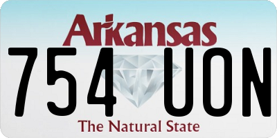 AR license plate 754UON