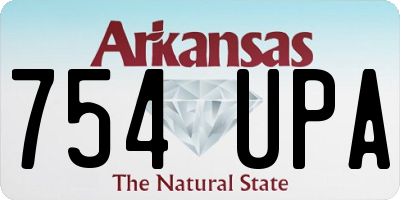 AR license plate 754UPA