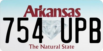 AR license plate 754UPB