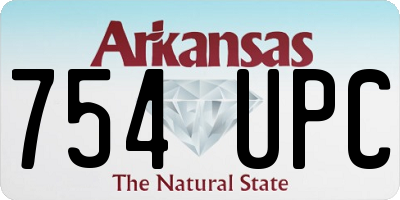AR license plate 754UPC