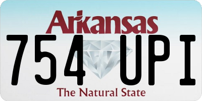 AR license plate 754UPI