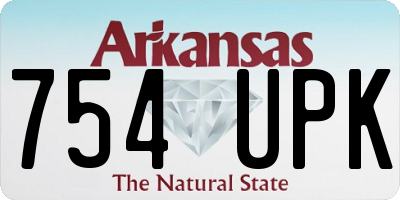 AR license plate 754UPK