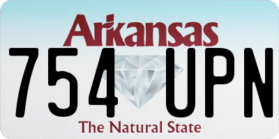 AR license plate 754UPN