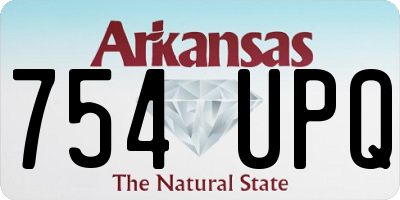 AR license plate 754UPQ