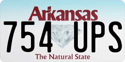 AR license plate 754UPS