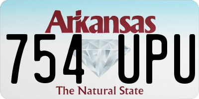 AR license plate 754UPU