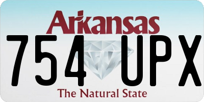 AR license plate 754UPX