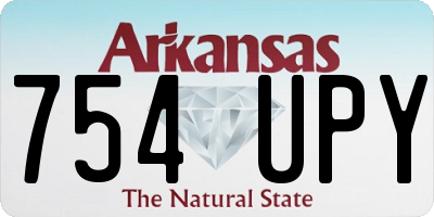 AR license plate 754UPY