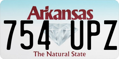 AR license plate 754UPZ