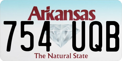 AR license plate 754UQB