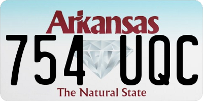 AR license plate 754UQC