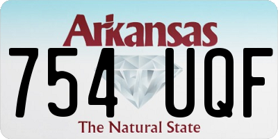 AR license plate 754UQF