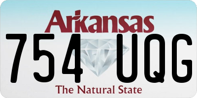 AR license plate 754UQG