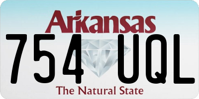 AR license plate 754UQL